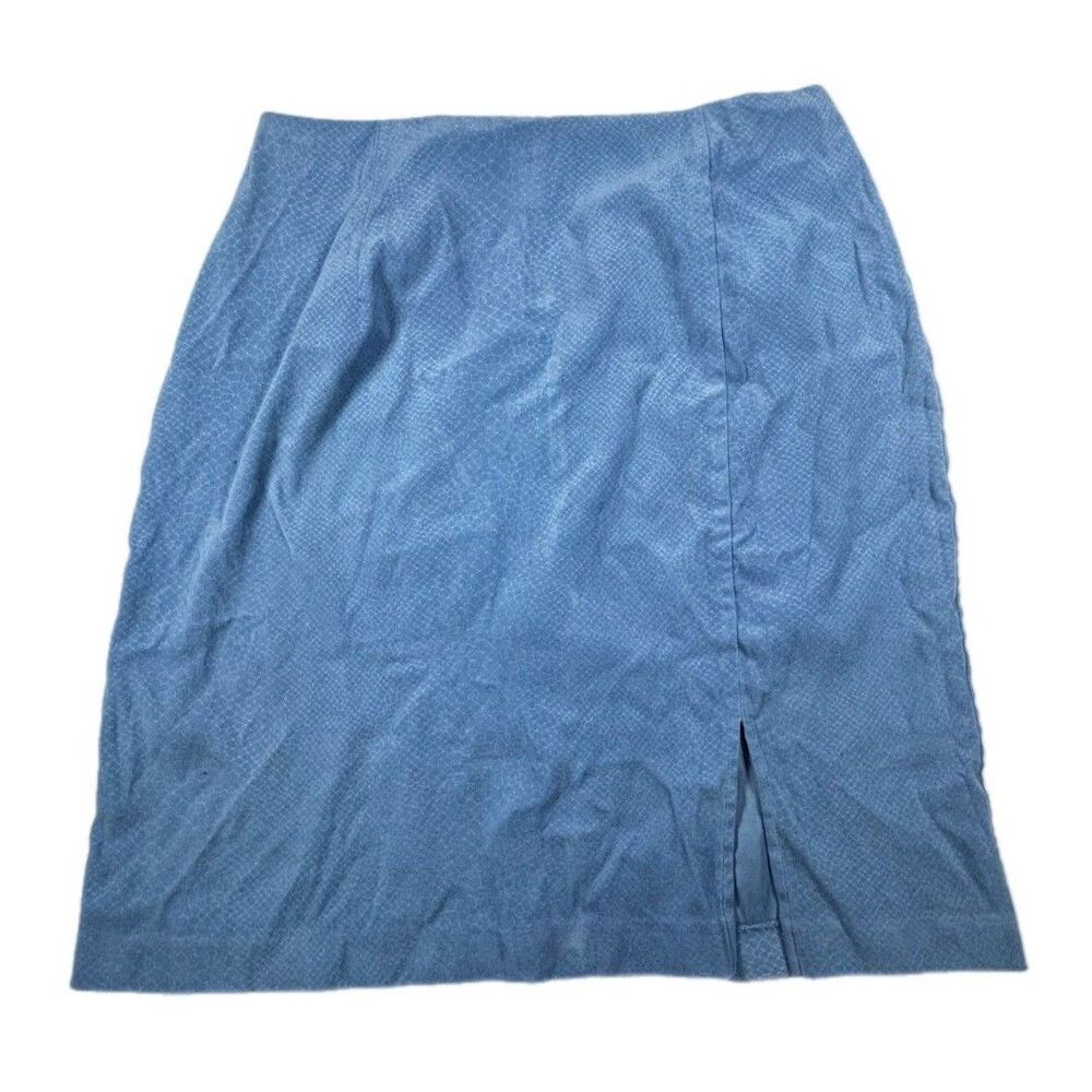 Ashley Stewart blue textured pencil skirt Women’s Size 14